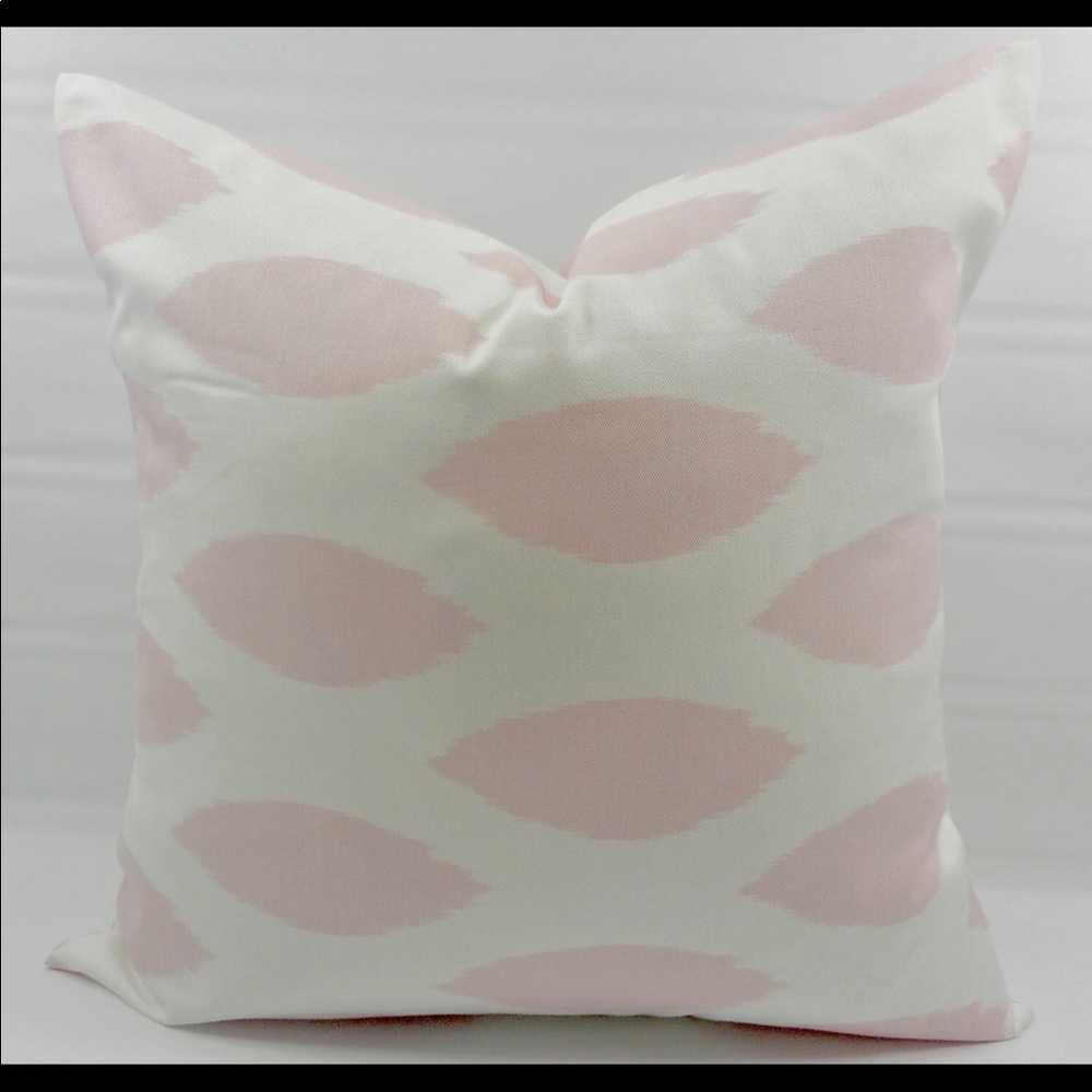 Pink and white Pillow cover 25x25” Set of TWO